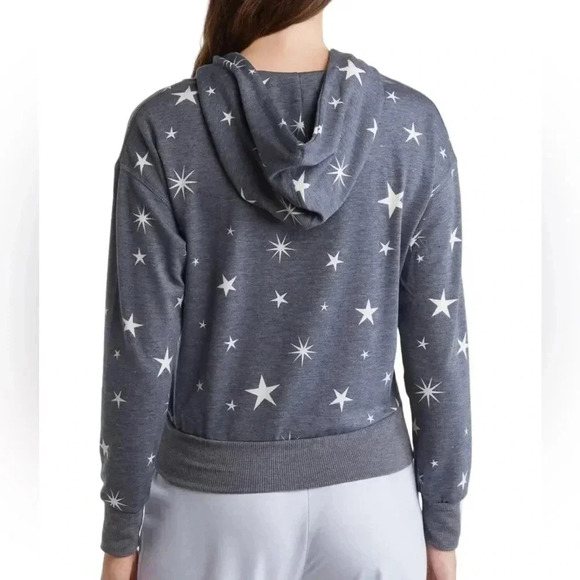 Wildfox Star Hoodie Blue White Size L - Picture 2 of 7